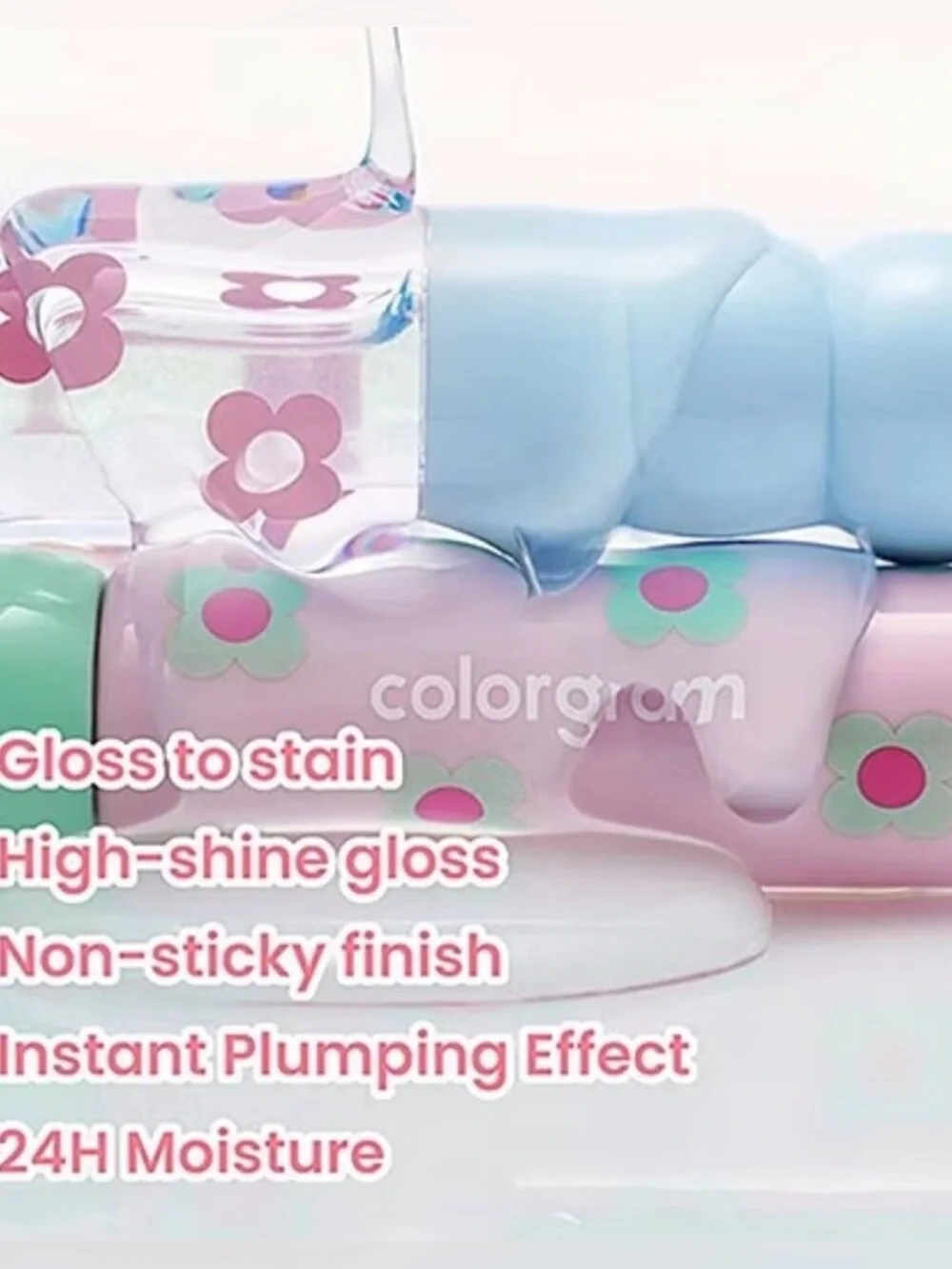 COLORGRAM Fruity Glass Tint 02 Dewy Grapefruit Korean Long Lasting Lip Plumping